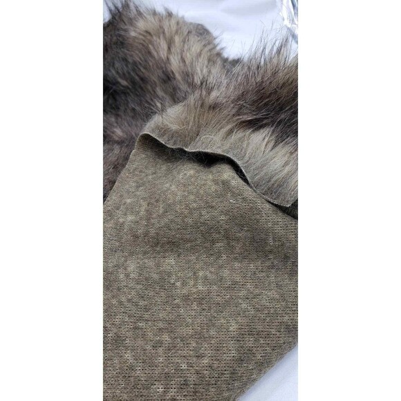 Faux Fur Brown Mulit-Toned Fabric Craft Gnome NEW Large Piece - Picture 5 of 6